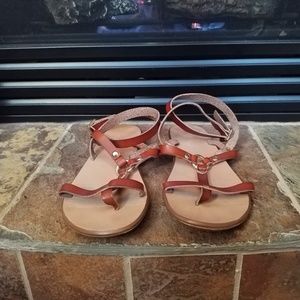 Aldo Brown Strappy Sandals